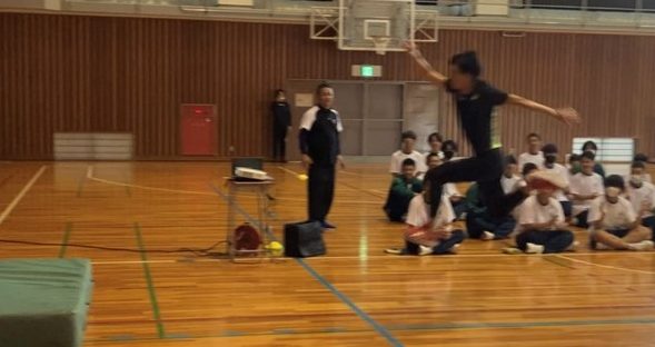 たくさんのメッセージを残した、陸上競技三段跳オリンピアン長谷川大悟さんの体育授業！