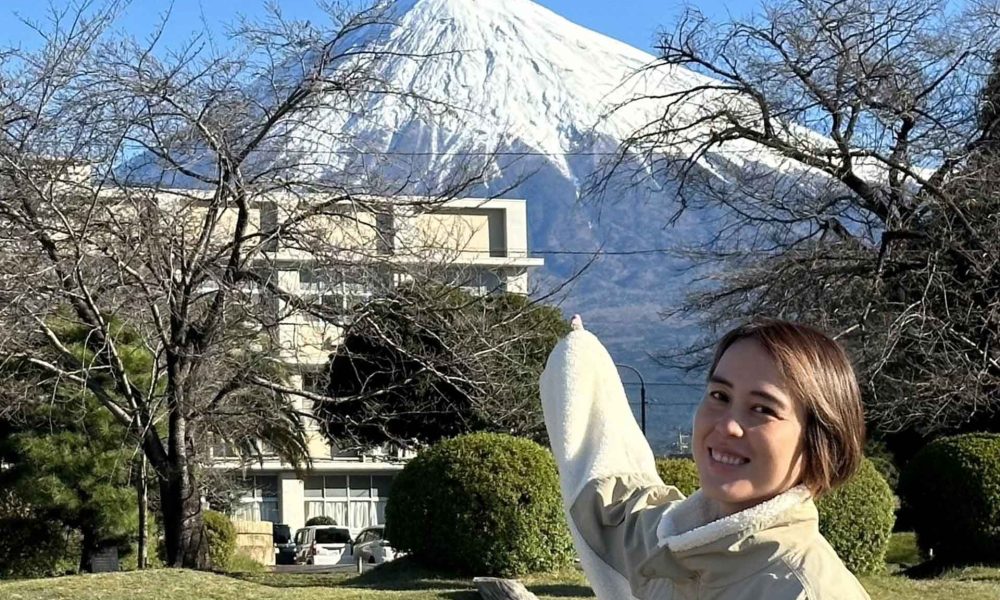 富士山の麓で体を思いっきり動かしました！19回日本一に輝いた元Ｖリーガー大山未希さんによるバレーボール授業